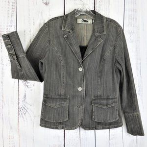 Gray Jacket Gray Jean Jacket - Two Star Dog..........726